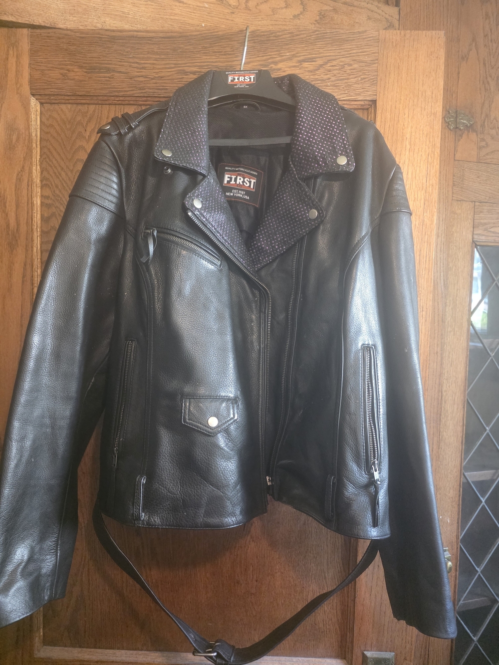 First MFG Co Women's Motorcyle Jacket. Size 22/24 (5x On Tag)
